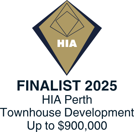 Madision Builders was a 2025 finalist for HIA Perth in the Townhouse Development up to $900,000 category.